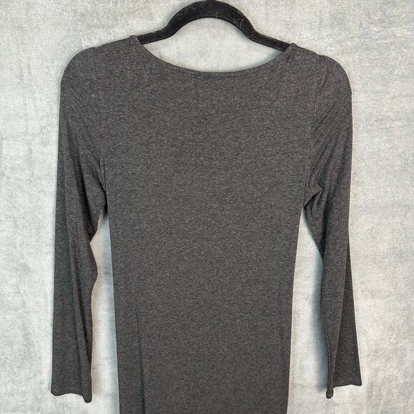 J Jill Wearever Collection Dress Womens Extra Small Gray Tie Waist Neutral Comfy - Picture 6 of 15